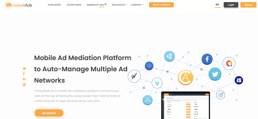 ConsoliAds Mobile Ad Mediation Platform
