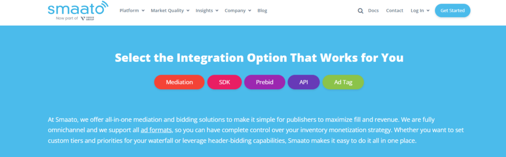 Smaato Mobile Ad Mediation Platform